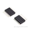 Linha única de cabeçalho de pino de 2,54 mm reta